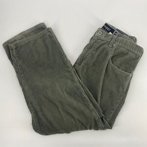VINTAGE Levis SilverTab Baggy Pants Mens Tag 34x30 Green Corduroy 90s USA Grunge